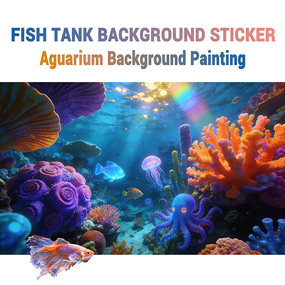 Aquarium Fish Of The World - Autocollants pour aquarium, décoration de paysage