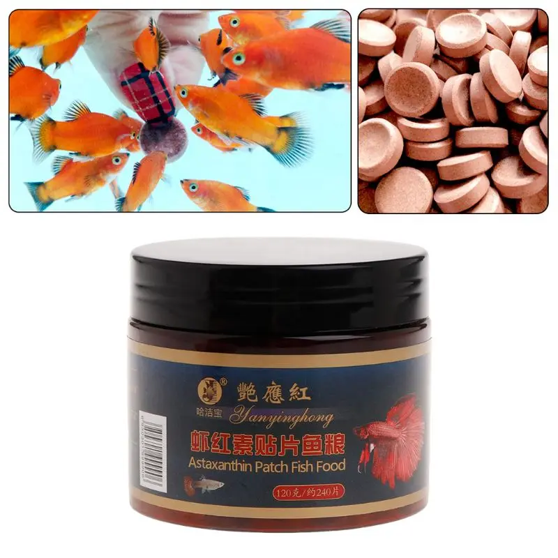 Aquarium Fish Vitamin - Comprimés d'Aquarium Précieux en Axanthine Confortable,