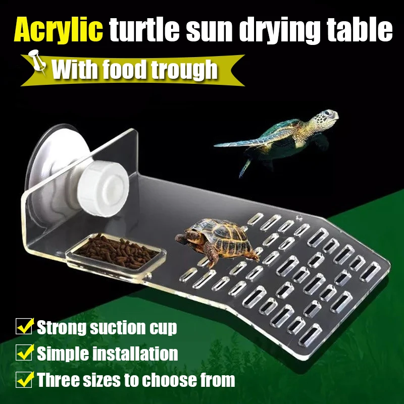 Aquarium Fish Accessories - Plate-forme de tortue taille S/M/L, décoration