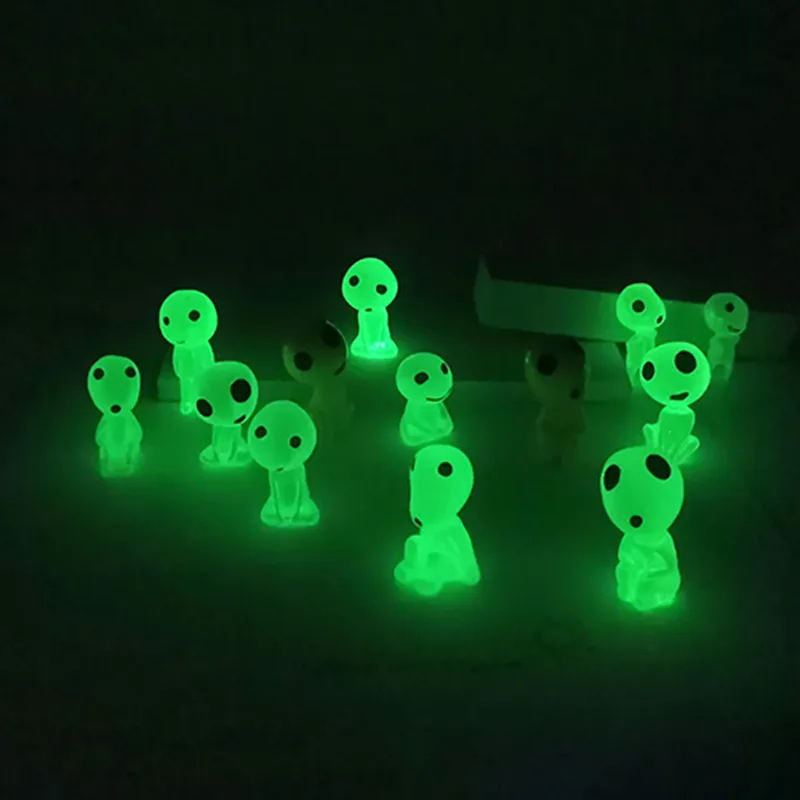 Aquarium Fish Accessories - Figurines d'elfes lumineuses miniatures, décorations pour