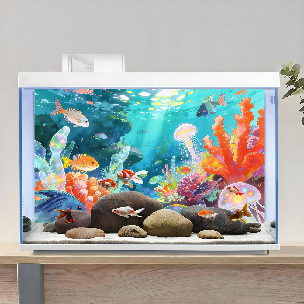 Fond d'aquarium, décor pour aq - Aquarium Fish Of The World avis et prix