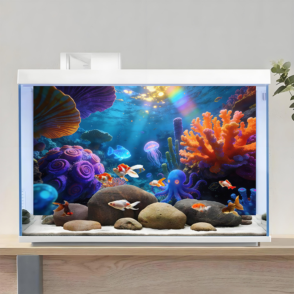 Autocollants pour aquarium, dé - Aquarium Fish Of The World avis et prix