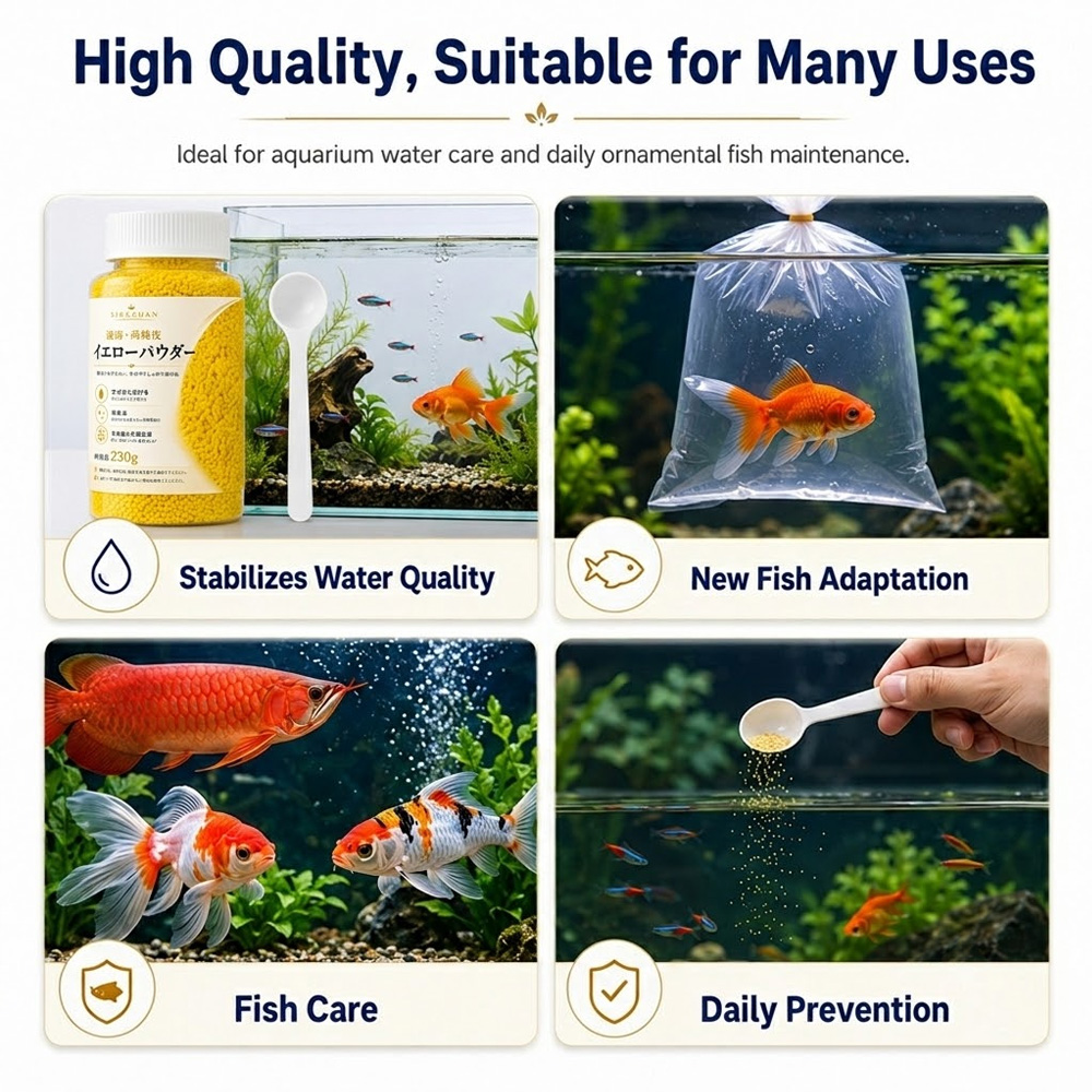 SIKEZHAN 230g Poudre Jaune Gra - Aquarium Fish Vitamin avis et prix